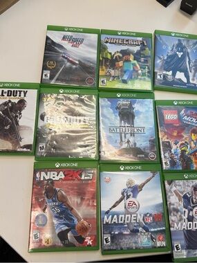 Xbox One Games Lot Of 10 Call Of Duty Minecraft Need For Speed More